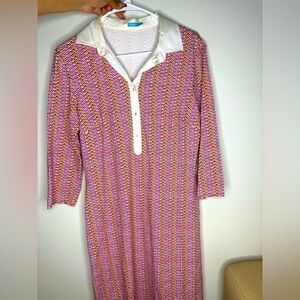 Jmclaughlin chevron print dress